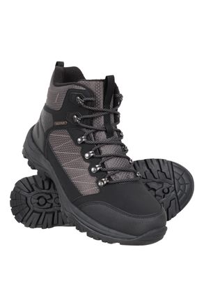 Mountain Warehouse Iceberg Extreme Mens Walking Boots Thermal Waterproof Shoes Dark Grey