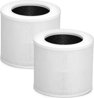 OEM Paquete De 2 Filtros Hepa De Repuesto Core Mini Compatibles Con El Purificador De Aire Levoit Core Mini, Core Mini Rf, 3 En 1 H13 Hepa, N&uacute;mero De Piez