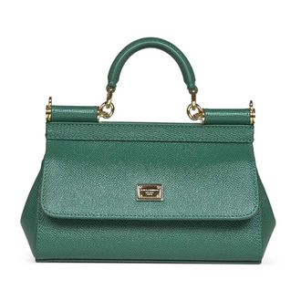 Dolce & Gabbana Handbags, female, Green, Size: ONE SIZE Small Sicily Bag