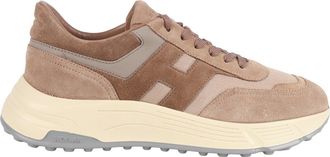 Hogan Brown Hyperlight Suede Leather Sneakers