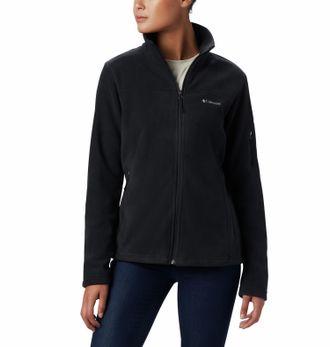 Columbia Fleecejacke COLUMBIA Fast Trek II Jacket, Damen, Gr. XL (46/48), schwarz, Fleece, Obermaterial: 100% Polyester, hoch geschlossener Ausschnitt, abgeste