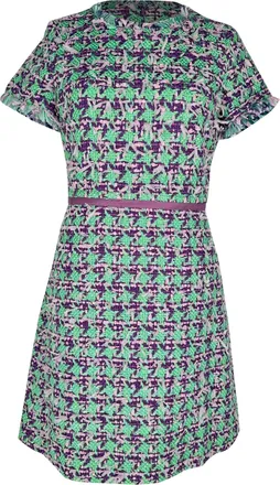Moschino Boutique Moschino Tweed Mini Dress in Multicolor Wool