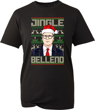 Generic Jingle Bellend Xmas 2025 Tee, Funny Anti Labour Political Statement Shirt, Farmer Banter Gift Top, UK Humour Edition (Black, XL)