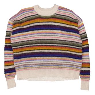 Isabel Marant Drussell Stripe Pattern Sweater, Brand Size 36 ( US Size 4 )