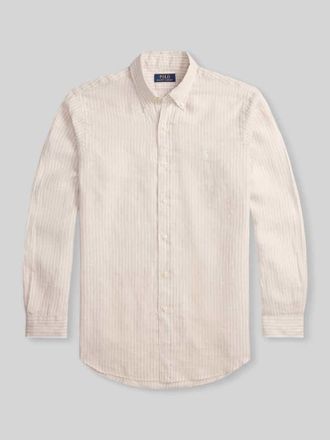 Polo Ralph Lauren Regular Fit Freizeithemd aus reinem Leinen in Beige, Gr&ouml;&szlig;e XXL