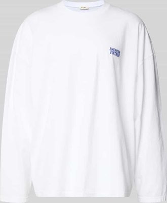 American Vintage American Vintage Longsleeve mit Logo-Print Modell GIXY in Weiss, Gr&ouml;&szlig;e M/L