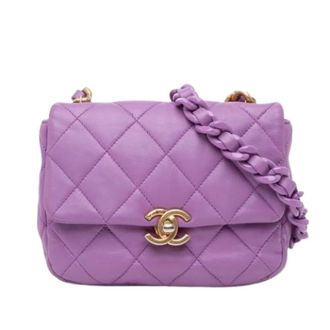Chanel Pre-owned Crossbody Bag - Dames - Pre-owned - Paars - Maat: ONE Size Leer