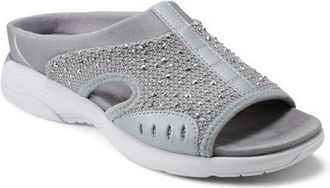 Easy Spirit Traciee Sport Slide Sandal in Grey at Nordstrom, Size 7.5
