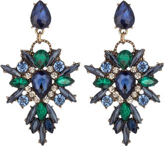 Eye Candy Los Angeles New Gala Green Drop Earrings at Nordstrom Rack