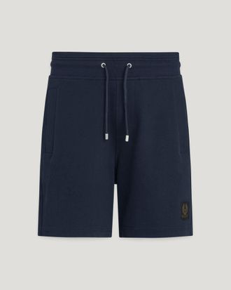 Belstaff Sweatshorts Mens Cotton Fleece Dark Ink Size 2XL