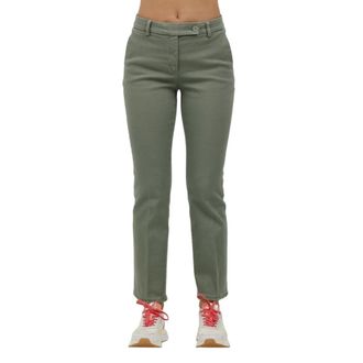 Via Masini 80 Dames, Broeken, Groen, Maat: XL Katoen