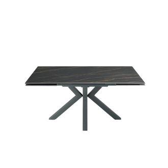 MondoViro Mesa extensible de gres negro cm 160/240x90 76h