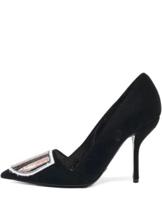 Dior Pumps con paillettes 100mm - Nero
