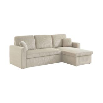 Sweeek Sof&aacute; cama esquinero reversible con espacio de almacenamiento, 3