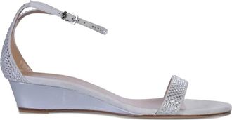 Giuseppe Zanotti 20mm Kanda embellished ankle-strap sandals - women - Leather/Leather/Leather - 38.5 - Grey