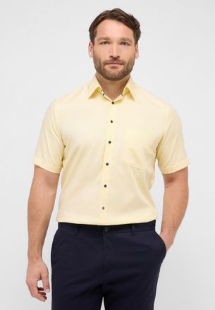 Eterna Kurzarmhemd ETERNA COMFORT FIT, Herren, Gr. 46, Normalgr&ouml;ssen, gelb, 100% Baumwolle, normal, Hemden Kurzarmhemd, NON IRON (b&uuml;gelfrei)