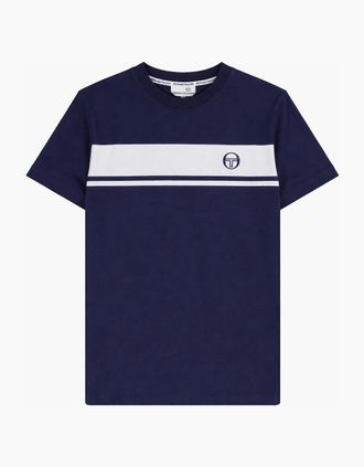 Sergio Tacchini Mens Sergio Tacchini Master T-Shirt Navy/White Tonal - Size: 46