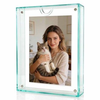 OEM Marco De Fotos Acr&iacute;lico, 15x20x4 Cm, Apto Para Fotos De 5 O 6 Pulgadas, Marco De Fotos Magn&eacute;tico De Mesa, Marco De Fotos De Pl&aacute;stico