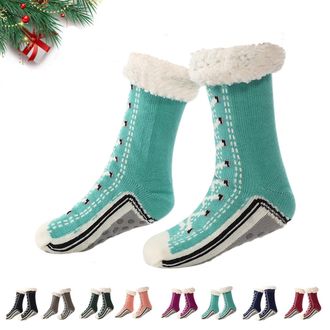 Generic Ultra-Thick Cute Slipper Home Socks, Women Winter Toselfwith Ultra-Thick Cashmere Slipper Home Socks, Warm Cashmere Slippers for Ladies (A02)