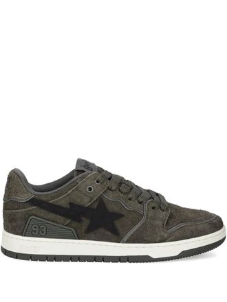 A Bathing Ape Star-93 su&egrave;de sneakers - Groen