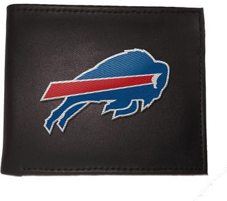 Evergreen Enterprises Buffalo Bills Synthetic Leather Embroidered Bifold Wallet in Black at Nordstrom