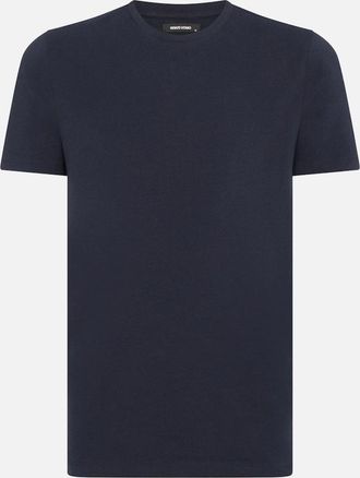 Remus Uomo Mens Remus Uomo Plain T-Shirt 78 Navy - Black - Size: 44