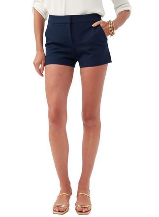 Trina Turk Stretch Cotton Corbin 2 Short in Navy at Nordstrom, Size 12