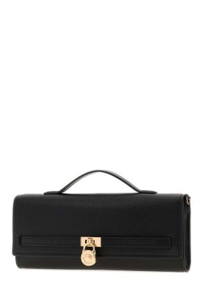 Michael Kors Womens Black Leather Medium Hamilton Moderne Handbag Borse A Mano Bag
