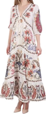 Farm Rio Farm Rio, Dames, Jurken, Veelkleurig, Maat: M Linnen