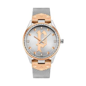 Police Stainless Steel Grey Quartz Analog Watch - female - Police - Watches - Gray - ONE SIZE - Accessories