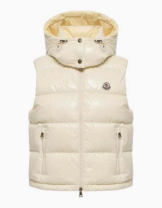 Moncler Womens WOMENS NIVEROLLE GILET - White - Size: 12