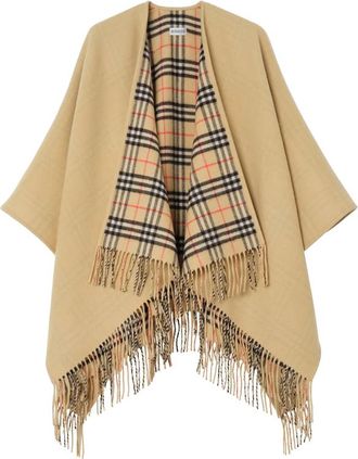 Burberry Reversible Fringed Cape