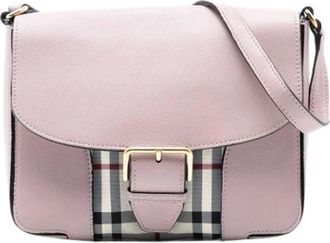 Burberry Pre-owned Cross Body Bags, female, Pink, Size: ONE SIZE Pre-owned The Dickens Crossbody
