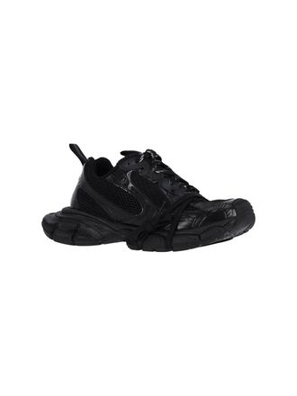 Balenciaga Mens Sneakers Black Polyurethane