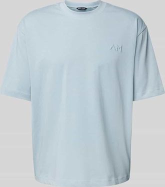 Antony Morato T-Shirt mit Label-Detail in Hellblau, Gr&ouml;&szlig;e XXL