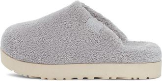 UGG (WMNS) UGG Fluff Yeah Slide Metallic Grey 1126386-MGR