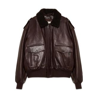 Roy Rogers Aviatorjack - Dames - Jassen - Bruin - Maat: 2XS Leer