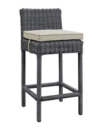 ModWay Discontinued Modway Outdoor Summon Outdoor Patio Wicker Rattan Sunbrella Bar Stool