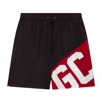 GCDS Ba&ntilde;ador con logo de banda Essentials - Swimwear - Hombre - Negro - S