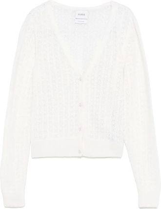 Barrie Cardigan in cashmere - Bianco