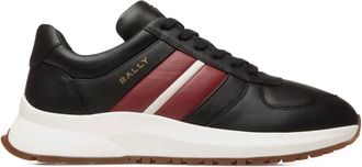 Bally Darsyl gestreepte leren sneakers - Zwart