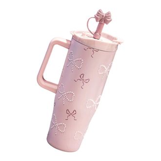 OEM Botella De Agua De Acero Inoxidable De Gran Capacidad Con Lazo Rosa
