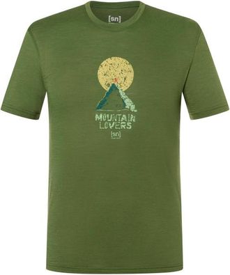 super.natural No Map Tee Merinoshirt f&uuml;r Herren | oliv