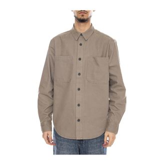 Only & Sons Onsalp Canvas Overshirt - Heren - Casual Overhemden - Grijs - L - Overhemden