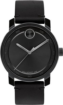 Movado Mens Bold Black Dial Watch