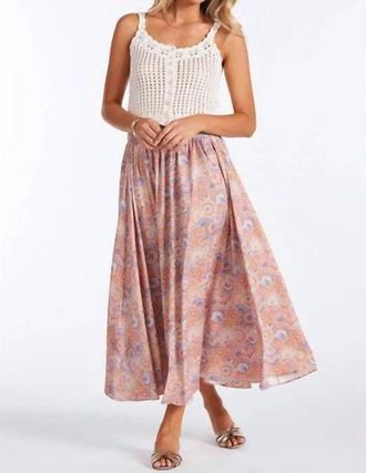 Bishop + Young Camryn Summer Maxi Skirt In Coral