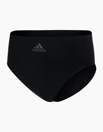 adidas Womens Active Seamless Micro Stretch High Leg Brief - Black - Size: 14 l