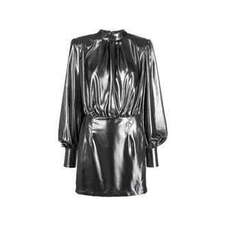 Blanca Vita Silver Polyester Cocktail Womens Dress