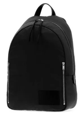 Jil Sander Mens Black Fabric Urban Backpack 001 Zaini