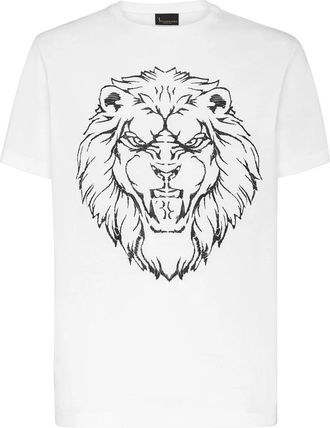 Billionaire Boys Club T-Shirt Ronde Hals Leeuw - Heren - T-shirts - Wit - S - Katoen - Tops